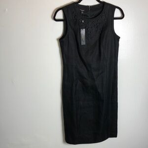 Talbots Linen Cotton Black Sleeveless Dress sz4